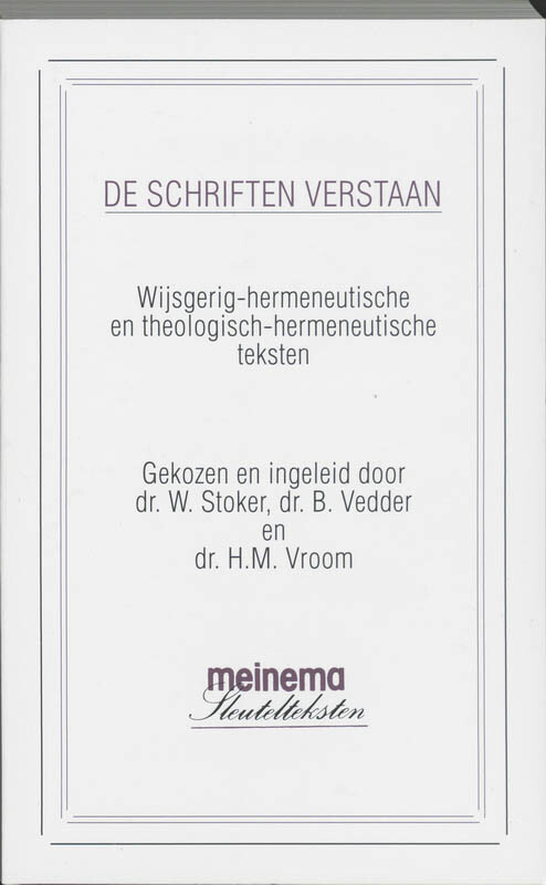 De Schriften verstaan / Sle...